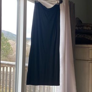 Black maxi skirt